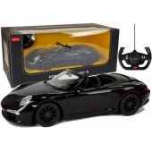 Porsche 911 Carrera S Remote Control Car RC Rastar Black 1:12