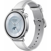 Watch S4 41mm Leather Strap White/ Silver