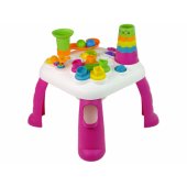 Interactive Educational Table Ball Sorter Slide Pink