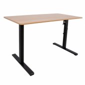 Desk ERGO OPTIMAL with 1 motor 120x60cm, oak/ black