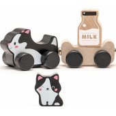 Wise Cat Milk Wooden Toy 15450