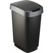Twist Silver - trash bin – 25l