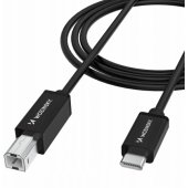 USB-B - USB-C 1m Black