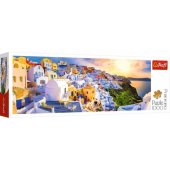 Trefl dėlionė, 1000 detalių, panorama „Saulėlydis Santorinyje, Graikijoje“ 29054