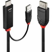 Lindy adapter cable HDMI > DisplayPort (black/ red, 3 meters)