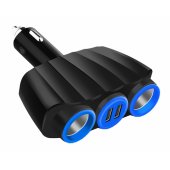 TP-3268K 2xUSB 2.1A Black