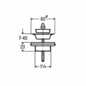 VALVE FOR WASHBASIN UNIVERSAL 100261
