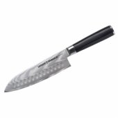 DAMASCUS universalus virtuvinis peilis Santoku 180mm