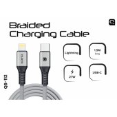Cable QB-112 USB-C Lightning 1.5m Grey