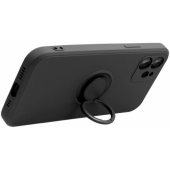 Silicone Ring Case with Stand iPhone 17 Pro Black