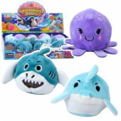 Squeezable Plush Toy with Water Balls Sea Animals 6 cm
