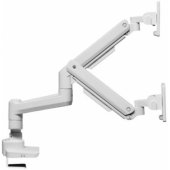 650183 17"-35" Heavy-Duty Dual Monitor Desk Mount Bracket, White