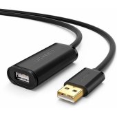 US121 extension cable USB 2.0 10m Black