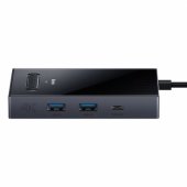 PioneerJoy 8 viename USB-C šakotuvas, juodas