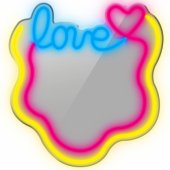 MASNL131MT Style Neon Lights LOVE LED neoninis veidrodis