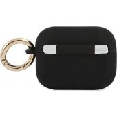Silicone Vintage Script Cover for Apple AirPods Pro Black