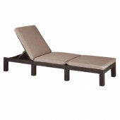 Sunbed Jaipur with pillow brown