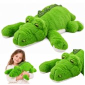 Plush Crocodile Cuddly Toy with Weighted Paws – Green, 45 cm