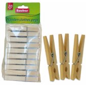 Wooden Clothes Pegs 20pcs