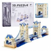 Jokomisiada 3D dėlionė Tower Bridge, 120 dalių dėlionė przes