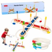 Wooden Ring Throwing Skill Game Family Game with Scoring