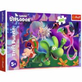 Puzzle - 100 - Diplodocus Dragon and Friends - Human Film Diplodocus D