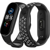 Silikoninis dirželis Xiaomi Mi Band 7/ 6/ 5 juodas