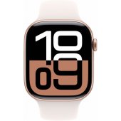 Watch Series 10 Cellular 46mm Rose Gold/ Light Blush Band - S/ M