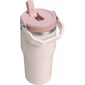 The IceFlow Flip Straw 2.0 Tumbler 600 ml rožinis