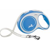 Flexi automatic leash New Comfort L tape 8 m color blue.