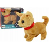 Plush Interactive Dog Animal Beige
