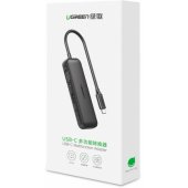 Converter USB Typ C to VGA / DisplayPort V1.2a / HDMI V2.0b Black