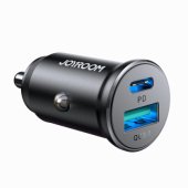 JR-CCN05 30W USB-A USB-C mini car charger - black