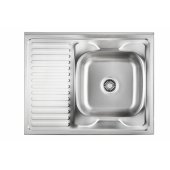 ROBIN 111 SteelQ satin - right bowl, manual siphon