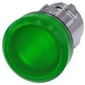 Siemens indikatoriaus galvutė, 22 mm, žalia (3SU1051-6AA40-0AA