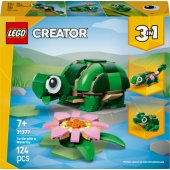 31377 Turtle With a Water Lily Flower