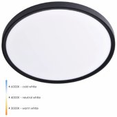 LED vandeniui atsparus šviestuvas 18W, 3CCT, 2160Lm, IP44, Ø 230x25