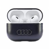 Leather Big Logo AirPods Pro 2 cover black
