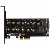 Axagon PCIe 3.0 x4 controller - NVMe M-key + SATA B-key (PCEM2-D)