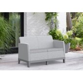 Scandi Form 2 Seater Sofa Light Gray / Dark Steel Gray