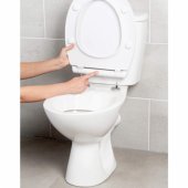 LA00000201WPEU7 Anti-bac Ultra-Slim Toilet Seat, White