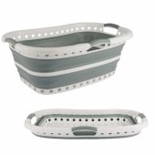 LA072979GRNFEU7 37 L Collapsible Hip Hugger Laundry B