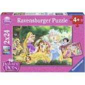 2x24 dalių dėlionė Disney Princess Best Friends