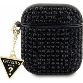 Rhinestone Triangle Charm Сover AirPods 1/ 2 Black