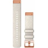 „QuickFit“ 20 mm veltinio nailono dirželis, kreminis
