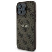 4G Ring Classic Logo MagSafe dėklas iPhone 16 Pro, rudas