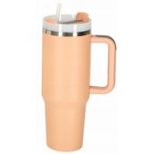 Thermos Mug with Straw 1.2l Powder Pink