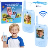 Walkie Talkies For Kids Video Talk Recording Camera Blue