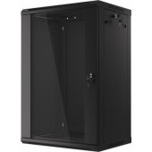 WF01-6418-10B Rack cabinet wall mounted 18U Black