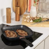 BW10702BRMFOB Megastone Thermo Collar 28cm Griddle Pan